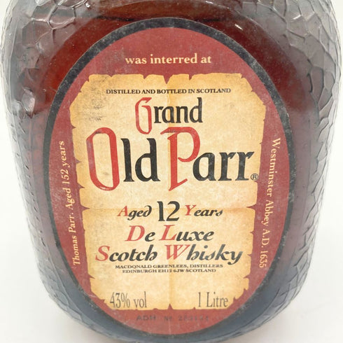 グランド オールド パー 12年 デ ラックス 1000ml 43% Grand Old Parr De Luxe 【M4】