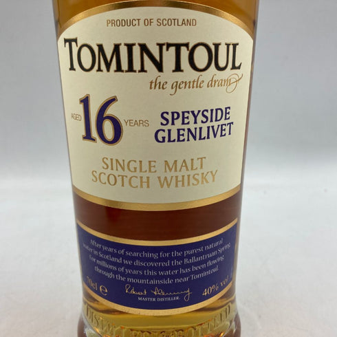 トミントール 16年 スペイサイド グレンリベット 40% 700ml TOMINTOUL GLENLIVET 【E3】