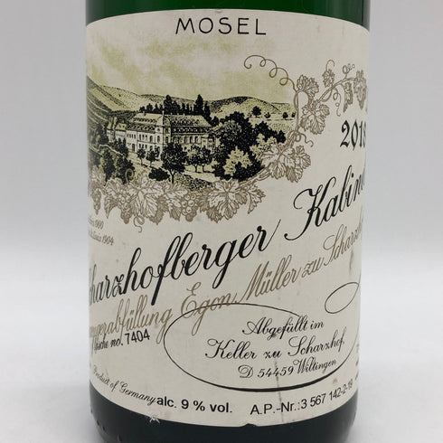 エゴン ミュラー シャルツホーフベルガー カビネット 2018 750ml 8.5% Egon Müller Scharzhofberger Riesling Kabinett 白ワイン【A3】