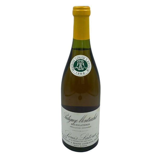 ルイ ラトゥール ピュリニー モンラッシェ 1988 フォラティエール 750ml 13% LOUIS LATOUR Puligny Montrachet LES FOLATIERES 【U1】
