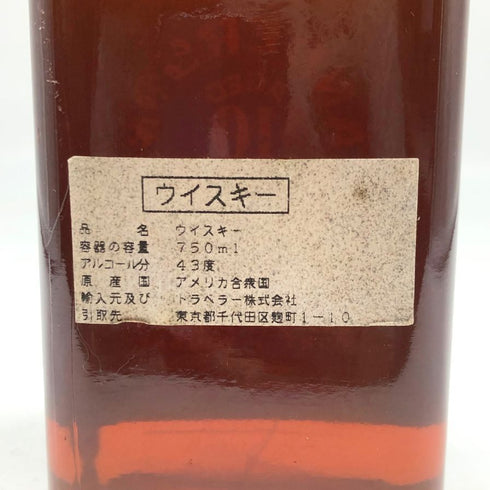 アンダーソンクラブ 10年 750ml 43% ANDERSON CLUB バーボン【O4】