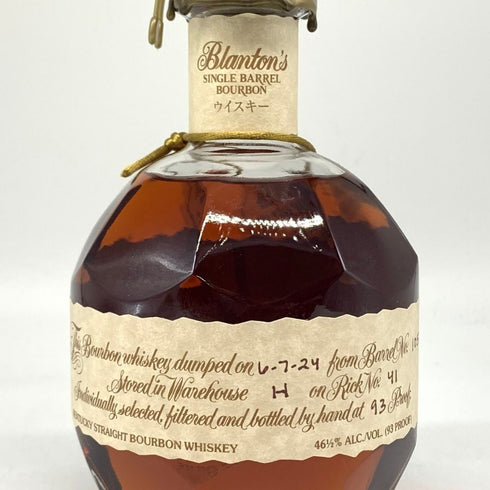 ブラントン シングルバレル 2024 750ml 46.5% Blanton's SINGLE BARREL バーボン【E】
