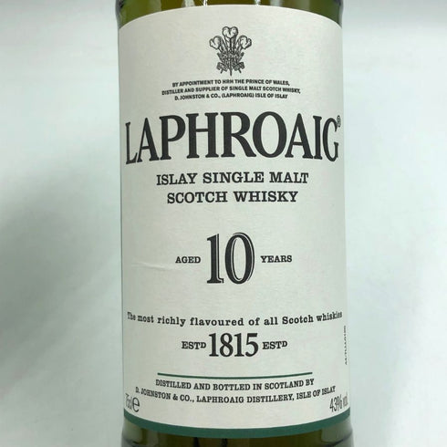 ラフロイグ 10年 シングルモルト スコッチウイスキー 750ml 43% LAPRHROAIG スコッチウイスキー【W4】