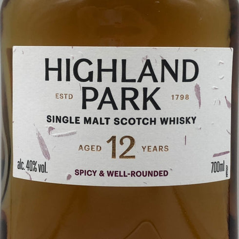 ハイランド パーク 12年 シングル モルト スコッチ 40% 700ml HIGHLAND PARK スコッチウイスキー【S2】