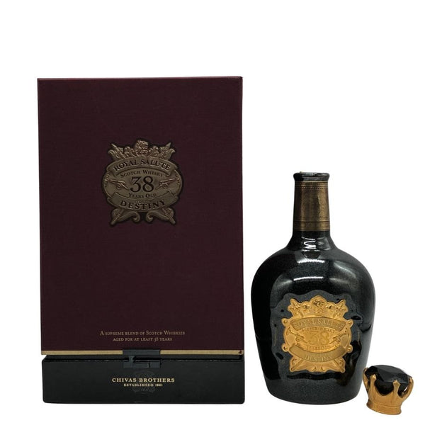 ロイヤルサルート ストーン オブ ディスティニー 空き瓶 空き箱セット 38年 700ml 陶器ボトル ROYAL SALUTE【I2】