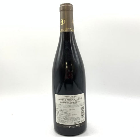 アルベール ビショー ジュヴレ シャンベルタン ラ キュベ デュ ジェネラル ルグラン 2011 Albert Bichot Gevrey Chambertin La Cuvée du Général Legrand 【U4】