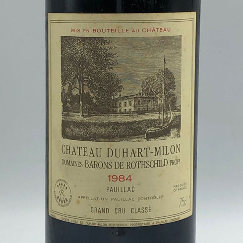 シャトーデュアールミロン 1984 750ml 12.6% CHATEAU DUHART MILON ボルドーワイン【C3】