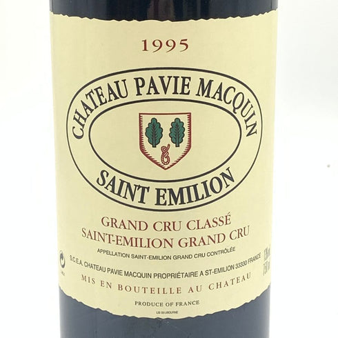 シャトー パヴィ マカン サンテミリオン グラン クリュ 1995 750ml 13% CHATEAU PAVIE MACQUIN SAINT EMILION GRAND CRU 【Y1】