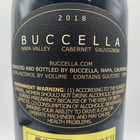 ブッチェラ カベルネ ソーヴィニヨン 2018 750ml 14.5% BUCCELLA CABERNET SAUVIGNON カリフォルニアワイン【C1】
