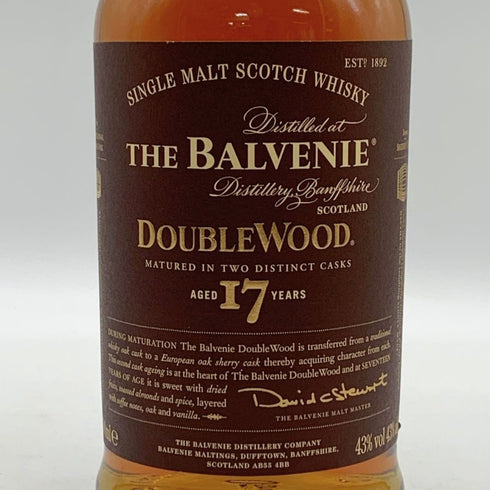 バルヴェニー 17年 ダブルウッド 700ml THE BALVENIE スコッチウイスキー【J0】