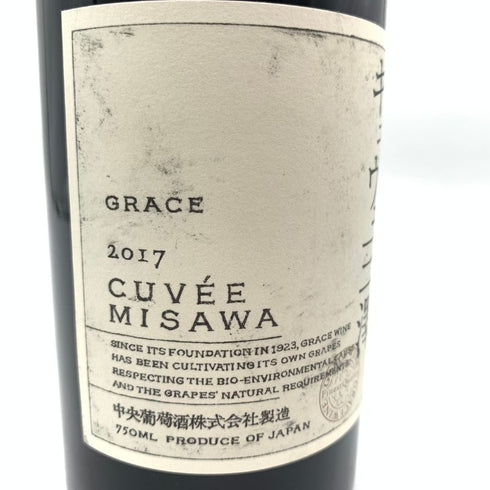 グレイス キュヴェ 三澤 ルージュ 2017 750ml 13% GRACE CUVEE MISAWA ROUGE 日本ワイン【E2】