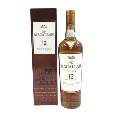 ザ マッカラン 12年 旧ボトル シェリーオークカスク 750ml 43% THE MACALLAN スコッチウイスキー【I2】