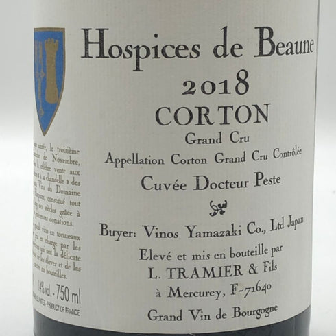 オスピス ド ボーヌ コルトン グランクリュ 2018 キュヴェ ドクトル ペスト 750ml 14% Hospices de Beaune ブルゴーニュワイン【D2】