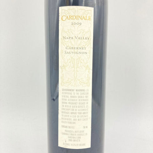 カーディナル エステート 2009 750ml 14.5% Cardinale Estate 【Q】