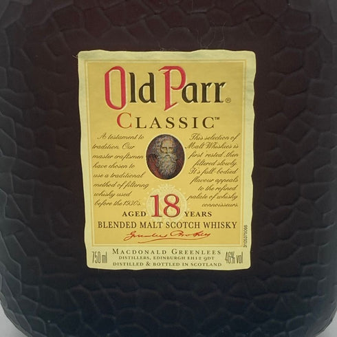 オールドパー クラシック 18年 750ml 46% Old Parr CLASSIC スコッチウイスキー1217g【X1】