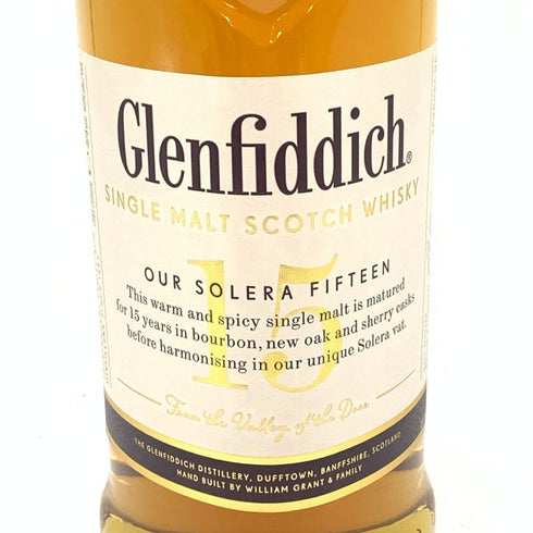 グレンフィディック 15年 ソレラリザーブ 700ml 40% Glenfiddich OUR SOLERA FIFTEEN スコッチウイスキー【E】