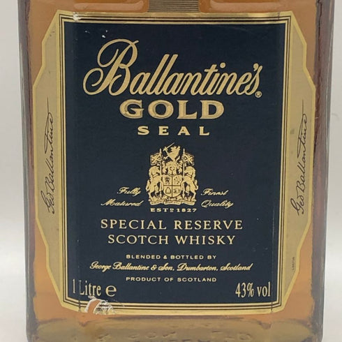 バランタイン 12年 ゴールドシール スペシャルリザーブ 1000ml 43% Ballantine's GOLD SEAL スコッチウイスキー【A2】