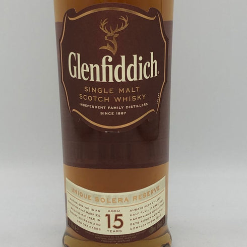 グレンフィディック 15年 ソレラリザーブ 700ml 40% Glenfiddich OUR SOLERA FIFTEEN スコッチウイスキー【X4】