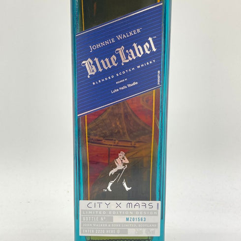ジョニーウォーカー ブルーラベル シティマーズ リミテッドエディションデザイン 750ml 40% JOHNNIE WALKER BLUE LABEL CITY MARS 【F2】