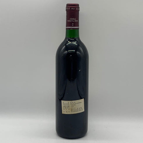 シャトー マルキ ド テルム マルゴー 1989 750ml 12.5% CHATEAU MARQUIS DE TERME MARGAUX ボルドーワイン【J0】