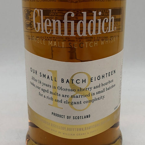 グレンフィディック 18年 アワースモールバッチ 700ml 40% Glenfiddich Our Small Batch スコッチウイスキー【V0】