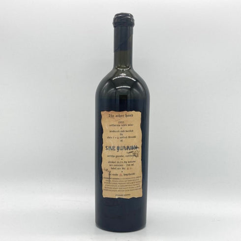シネ クア ノン ジ アザー ハンド 1995 750ml 13.5% Sine Qua Non The Other Hand カリフォルニアワイン【D4】