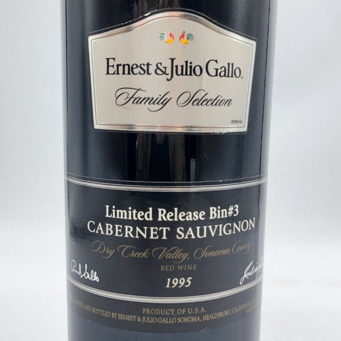 アーネスト ジュリオ ガロ リミテッド リリース 3 カベルネ 1995 750ml 13.5% Ernest & Julio Gallo Limited Release Cabernet Sauvignon カリフォルニアワイン【C2】