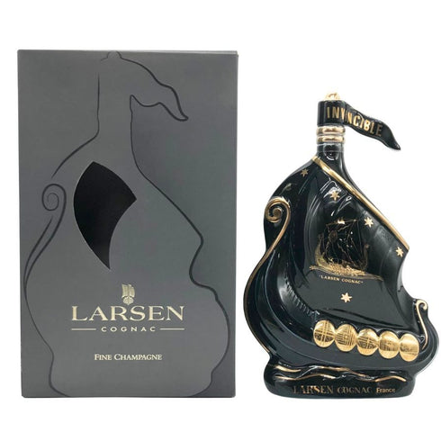 ラーセン シップ ブラック 黒陶器 700ml 40% LARSEN コニャック1406g【H】