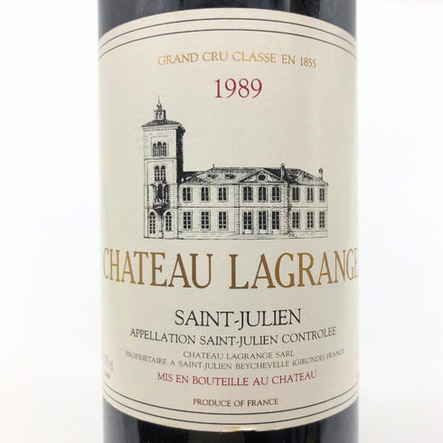 シャトー ラグランジュ 1989 13.0% 750ml CH.LAGRANGE ボルドーワイン【Q】