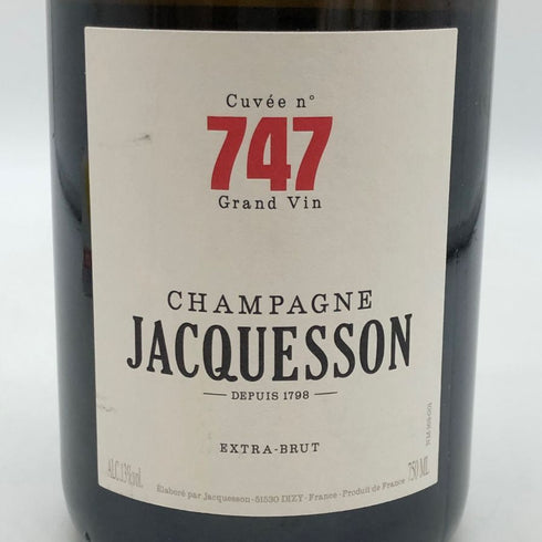 ジャクソン キュヴェ 747 エクストラブリュット 13% 750ml JACQUESSON CUVEE シャンパン【V4】