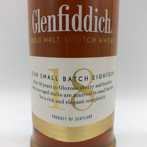 グレンフィディック 18年 アワースモールバッチ 700ml 40% Glenfiddich Our Small Batch スコッチウイスキー【N2】