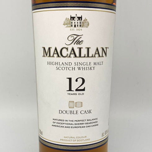 ザ マッカラン 12年 ダブルカスク 700ml 40% The MACALLAN 箱付 スコッチウイスキー【F4】