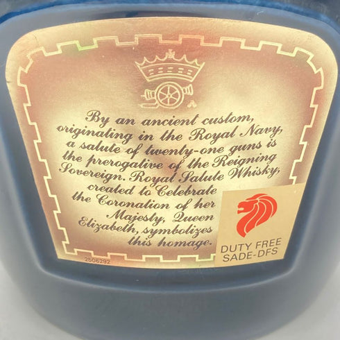 シーバス ブラザーズ ロイヤルサルート 21年 青陶器 1000ml 40% 1783g CHIVAS BROTHERS ROYAL SALUTE 【G1】