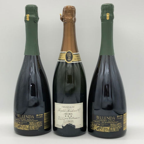 シャンパン 3本セット 750ml 12% 【BELLENDA&BELLENDA&THEOPHILE ROEDERER BRUT】 シャンパン【7-1】