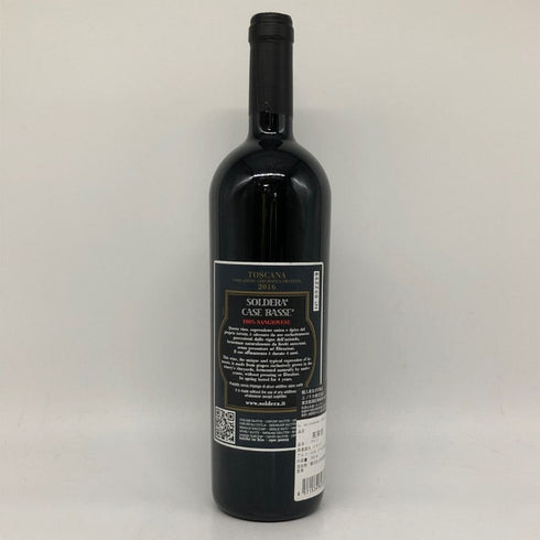 トスカーナ カーゼ バッセ ソルデラ 2016 750ml 13.5% TOSCANA CASE BASSE SOLDERA イタリアワイン【B3】