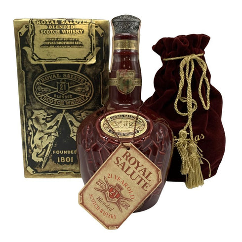 シーバス ブラザーズ ロイヤル サルート 21年 赤陶器 700ml 40% CHIVAS BROTHERS ROYAL SALUTE スコッチウイスキー1316g【F】