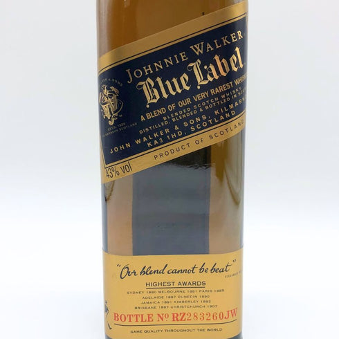 ジョニーウォーカー ブルーラベル 旧 750ml 43% Johnnie Walker スコッチウイスキー【O】