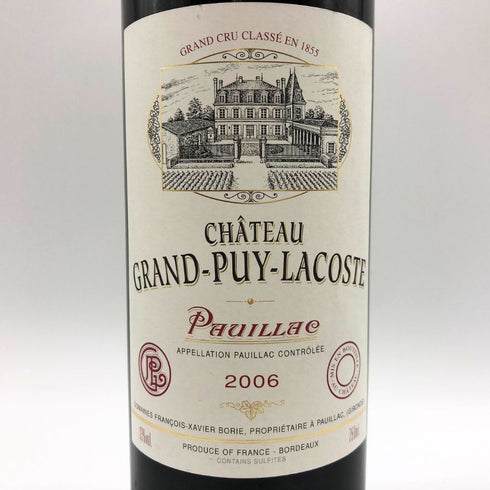 シャトー グラン ピュイ ラコスト 2006 750ml 13% Chateau Grand Puy Lacoste ボルドーワイン【X4】