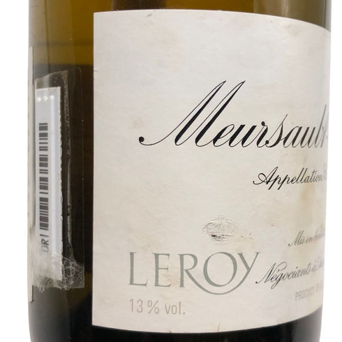 メゾン ルロワ ムルソー シャルム 1996 13% 750ml Maison Leroy Meursault Les Charmes 白ワイン【E4】