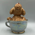 ティーカッププードル デキャンタ マロン 陶器 500ml 40% Teacup poodle Decanter ブランデー1317g【K1】