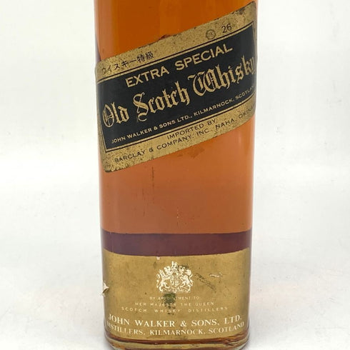 ジョニーウォーカー ブラックラベル 12年 金キャップ 特級表記 760ml Johnnie Walker BLACK LABEL スコッチウイスキー【K1】