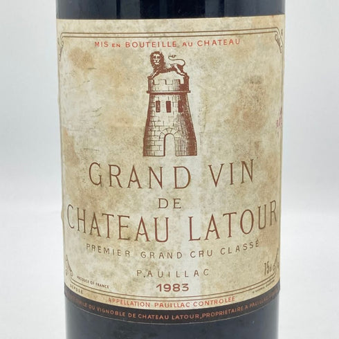 シャトー ラトゥール 1983 750ml CHATEAU LATOUR ボルドーワイン【A4】