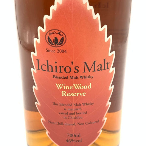 東京都限定◆イチローズモルト ワインウッドリザーブ 700ml 46% Ichiro's Malt Wine Wood Reserve 【C1】