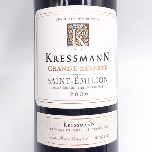 クレスマン サンテミリオン グラン レゼルヴ 2020 750ml 13.5% KRESSMANN SAINT-EMILION ボルドーワイン【V4】