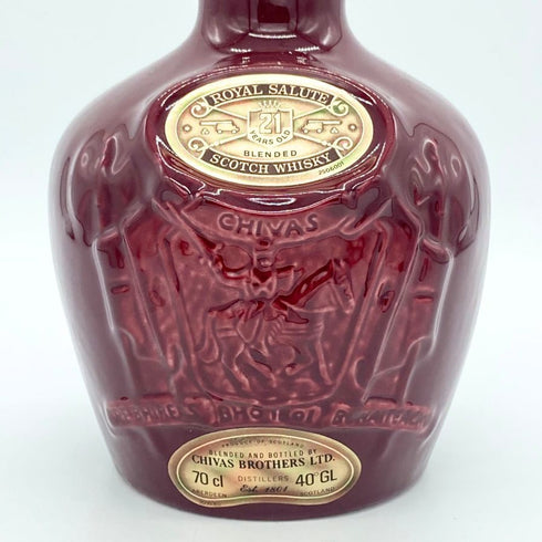シーバス ブラザーズ ロイヤル サルート 21年 赤陶器 750ml 40% CHIVAS BROTHERS ROYAL SALUTE スコッチウイスキー1323g【V】