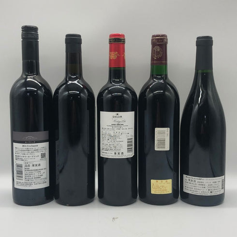 赤ワイン まとめ【5本セット】 DOMAINE DU MAS ROUS 750ml 13% MAISON DELOUVIER&FILS 750ml 13% CHATEAU MARTET 750ml 12.5% CAVE D`OCCI 750ml 12% DELOR 750ml 13.5% 赤ワイン【7-0】