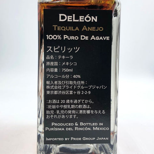 デレオン アネホ テキーラ 750ml 40% DELEON ANEJO テキーラ【W1】