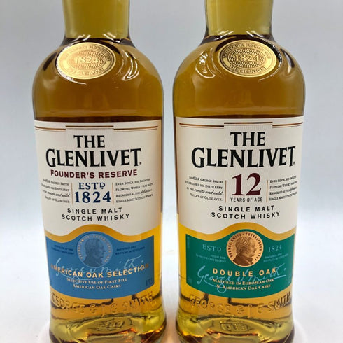 【セット】グレンリベット 12年 ダブルオーク ファウンダーズ リザーブ アメリカンオークセレクション 2本セット 700ml THE GLENLIVET スコッチウイスキー【C1】