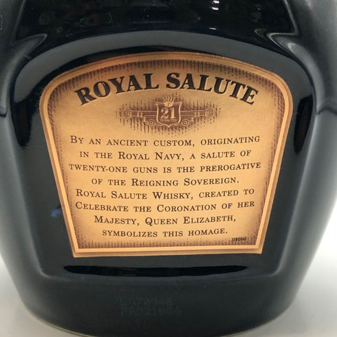 シーバス ブラザーズ ロイヤルサルート 21年 青陶器 700ml 40% CHIVAS BROTHERS ROYAL SALUTE スコッチウイスキー1294g【R0】