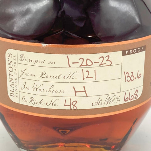 ブラントン ストレート フロム ザ バレル 2023 750ml 66.8% Blanton's Straight From The Barrel 【K】